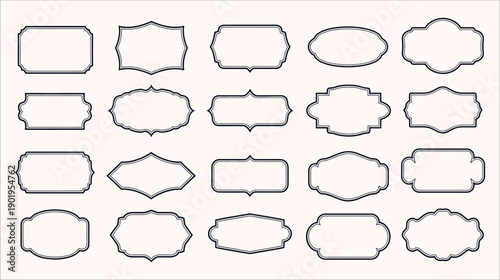 Elegant Vintage Frames Collection: Decorative Borders for Invitations, Certificates, and Design Projects