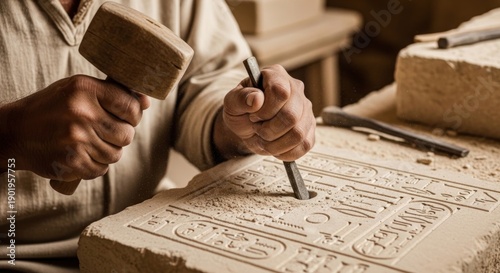 Wallpaper Mural someone is carving Torontodigital.ca