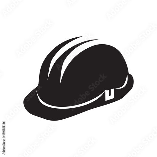 Vector illustration of a web icons - safety helmet, hard hat
