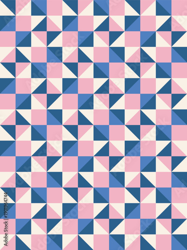 Wallpaper Mural Geometric precision aesthetic, color block tessellation modern seamless vector patterns Torontodigital.ca
