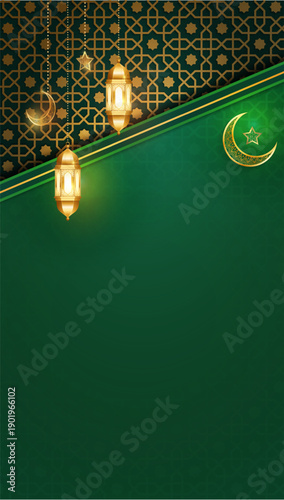 Arabic Luxury Background with Geometric pattern and Beautiful Ornament