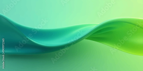 An abstract blue and green background featuring a light wave pattern and artistic curves creates a modern vector design with fluid motion lines and a nature-inspired texture for a stylish wallpaper