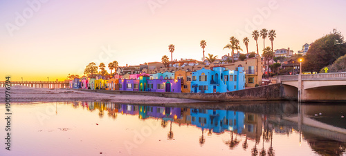 Принти на полотні Cityscape of Capitola town, cityscape of   Santa Cruz County in California,