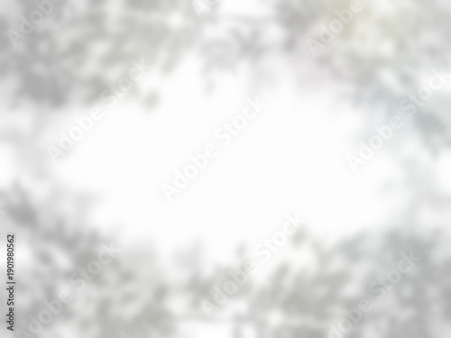 壁に木々の影か映るフレーム背景素材