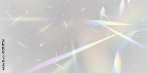 Neon crystal prism reflects rainbow light through diamond glass glitter. PNG vector lens captures sparkle, glare, flare effect across luminous surfaces. Refractions create vibrant holographic depth.