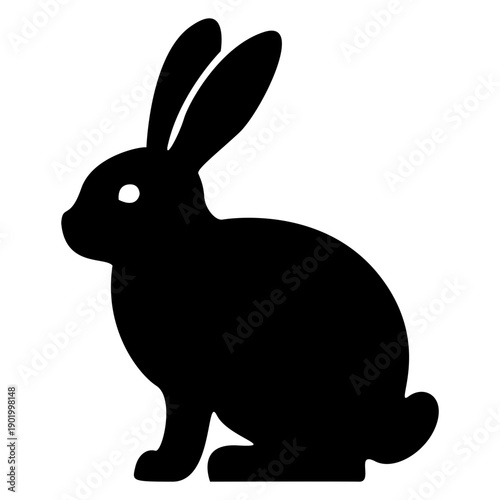 Sitting Rabbit Silhouette Icon