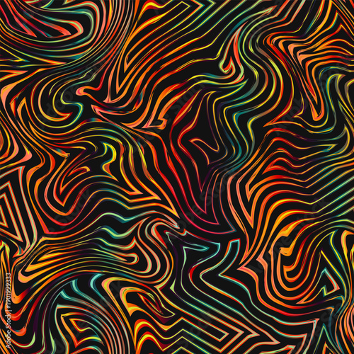 Molten Lava Texture Seamless pattern