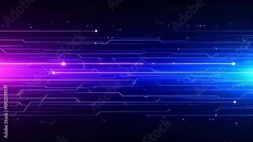 Wallpaper Mural Abstract digital circuit lines Torontodigital.ca