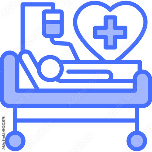 Medical Treatment blue icon