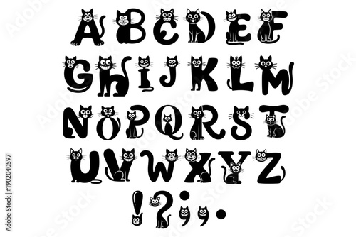 Black Cat Alphabet