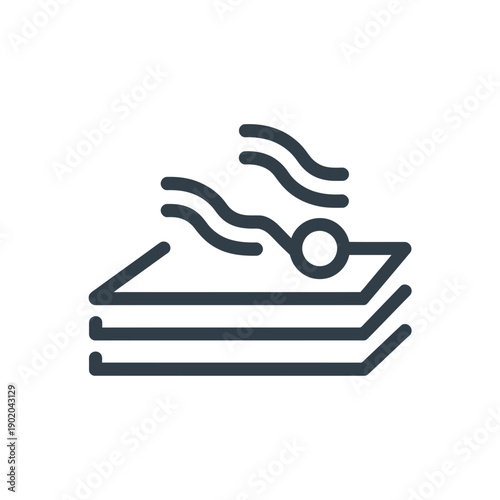 A person swimming in a pool with a stack of books nearby