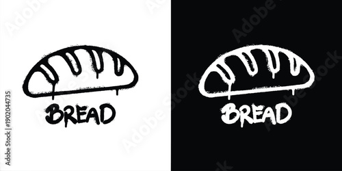 Graffiti Bread logo vector design