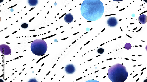 Wallpaper Mural Stripe animal motif. Seamless pattern line and crackle textures. Modern summer geometric shapes on abstract brush. Contrast graphic vector background. Watercolor blobs and daubs, ink and stains. Torontodigital.ca