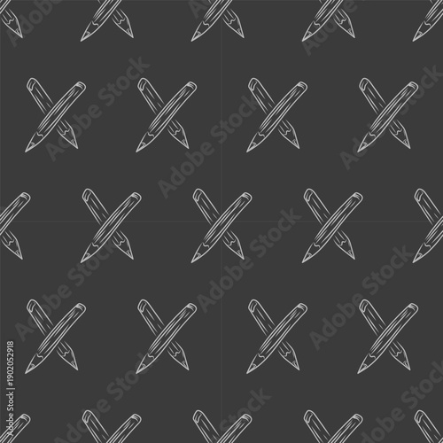 pencil pattern. pencil seamless pattern. doodle pencil seamless pattern. pencil background