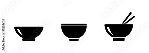 Bowl icon isolated on white background.