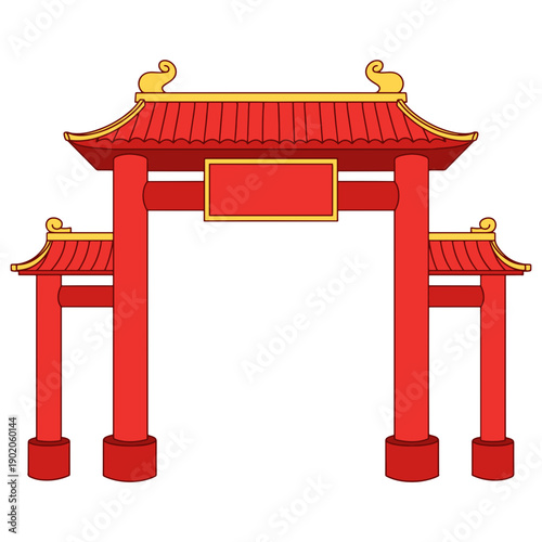 Traditional Chinese Gate Arch