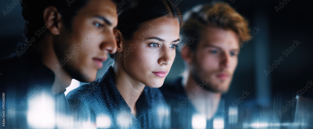 Obraz premium ai at work is the magic glue boosting teamwork and efficiency in business