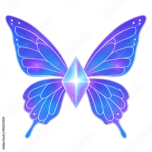 holographic butterfly, butterfly wings, glowing prism core, prismatic light, iridescent, hologram, futuristic, sci fi, digital fantasy, glowing wings, luminous, neon colors, vibrant, radiant, surreal,