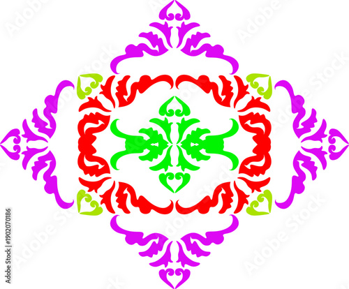 Floral pattern. wood carving pattern