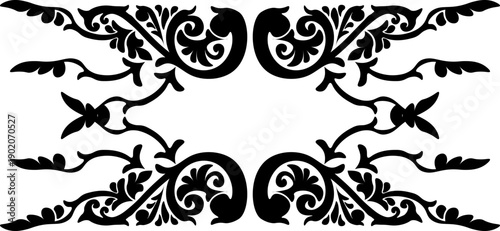 traditional pattern of sumatera. floral pattern with dark color