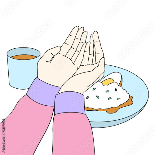 Muslim Prayer Before Meal