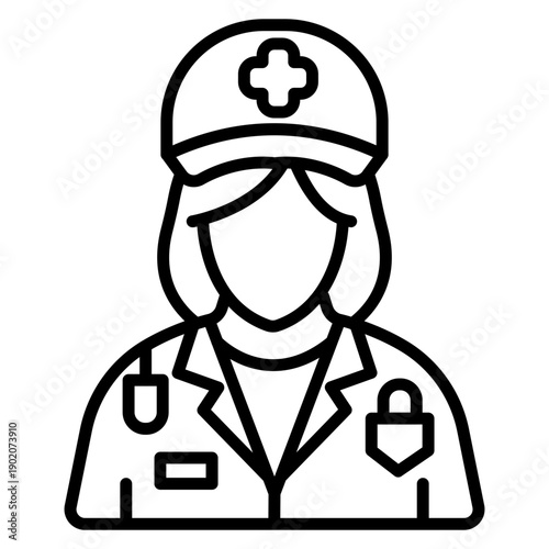 Paramedic Female Icon
