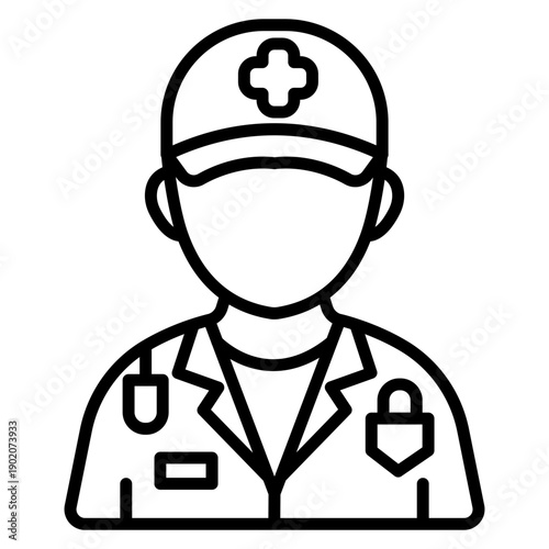 Paramedic Male Icon