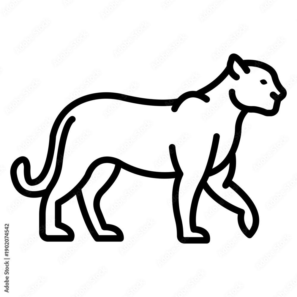 Fototapeta premium Panthera Icon