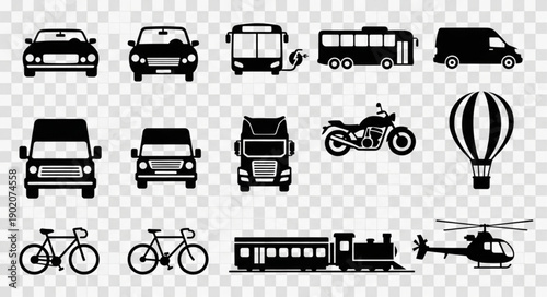 Collection of Transportation Icons.