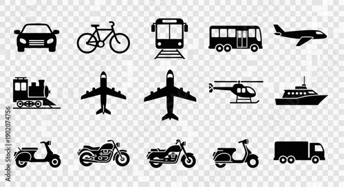 Collection of Transportation Icons.