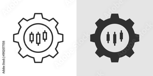 AI Trading Icon representing artificial intelligence powered trading systems, automated market analysis, and smart investment decision making in financial markets.