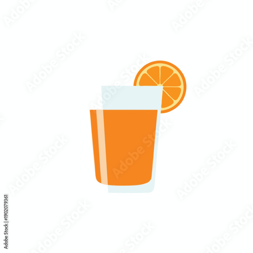 Freshly Squeezed Orange Juice in a Glass