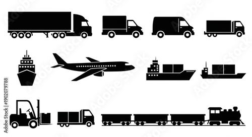 Collection of Transportation Icons.