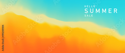 Beautiful summer abstract design background Vector illustration