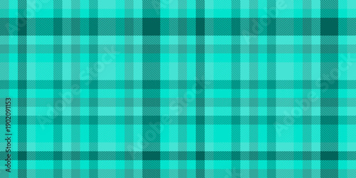 Sheet plaid vector textile, ethnicity background fabric tartan. Tough check pattern seamless texture in teal and turquoise colors.