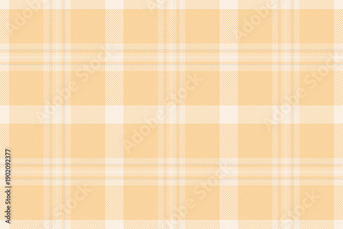 Dining pattern fabric texture, turkish tartan check plaid. Postcard background textile vector seamless in navajo white and amber colors.