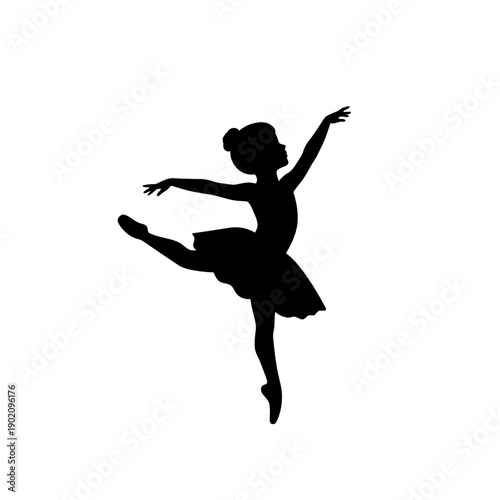 Black Silhouette Icon A little girl in a ballerina pose, arms gracefully lifted, in a minimalistic silhouette style on a white background (3).jpg