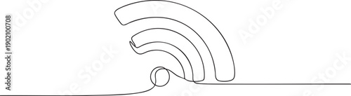 Wave breaking on the shore with dotted lines forming its shape