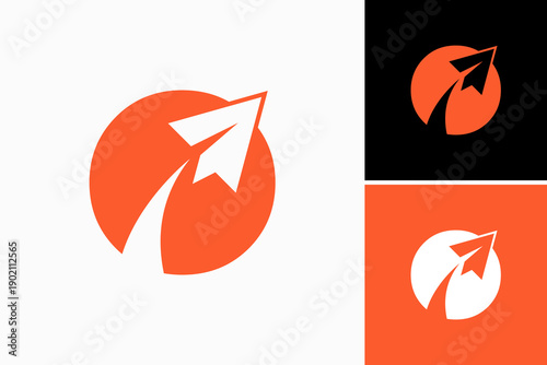 Plane Travel Vector Logo Premium 