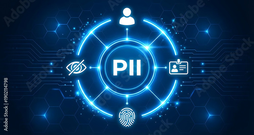 PII Personally Identifiable Information concept, any information that can be used to identify an individual. Protecting PII is crucial for privacy and data security