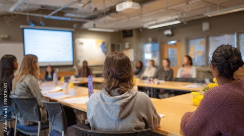 Collaborative business meeting in modern conference room setting