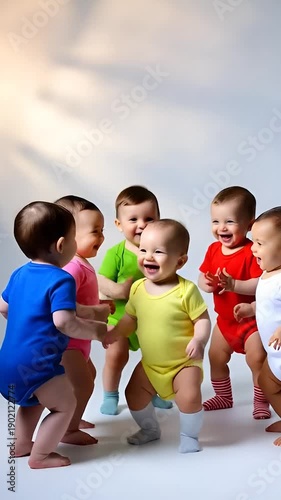 group of children play together