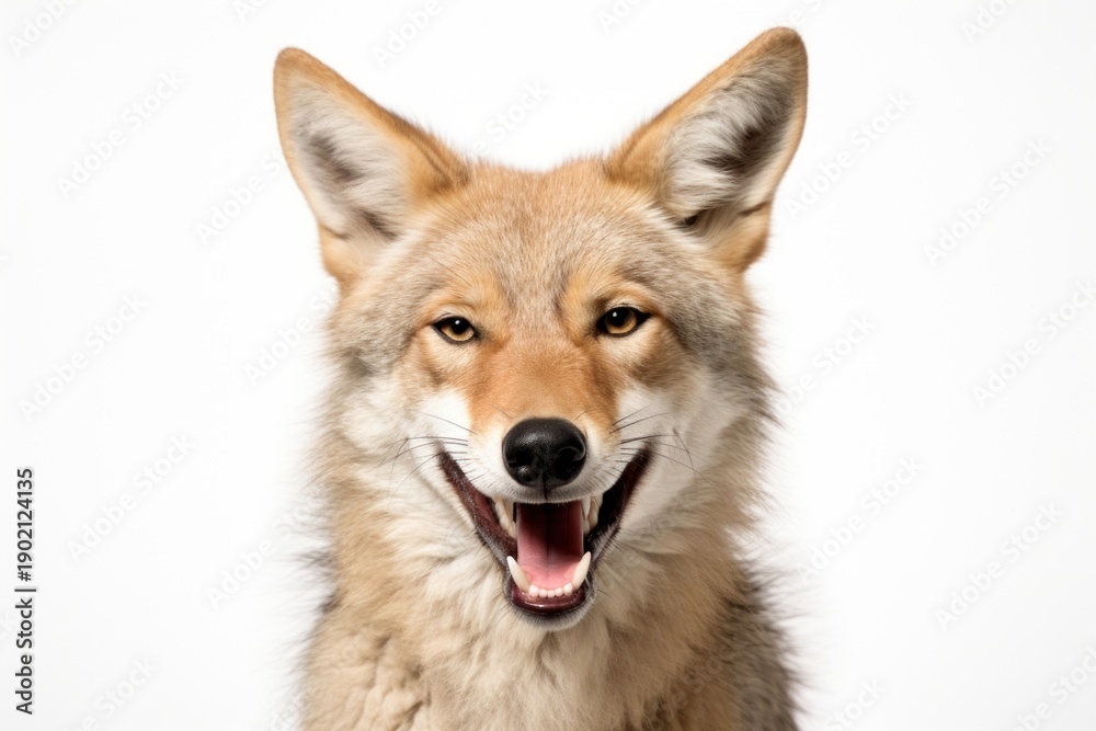 Obraz premium Smiling coyote mammal animal wolf.