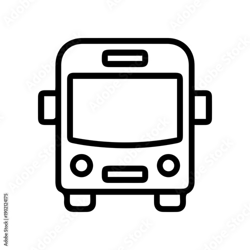 City Bus Outline Symbol