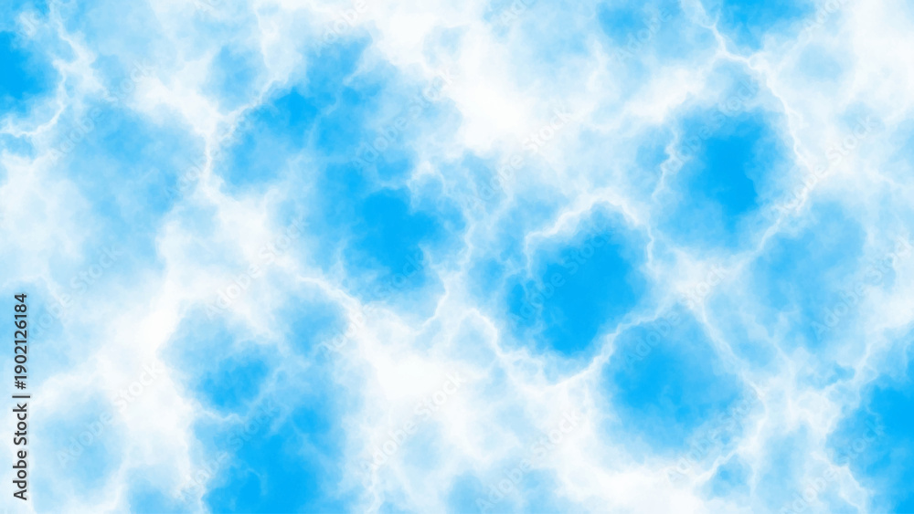 Fototapeta premium Blue Cloudy Abstract Soft Watercolor Texture Background