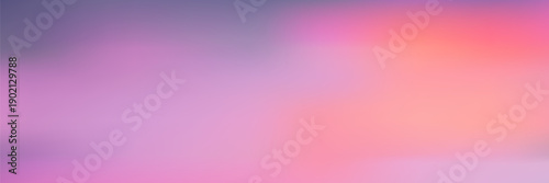 Dreamy pink and purple sunset sky background with soft gradient clouds, perfect for fantasy designs and ethereal backdrops with warm light effects and pastel tones. Vector illustration.