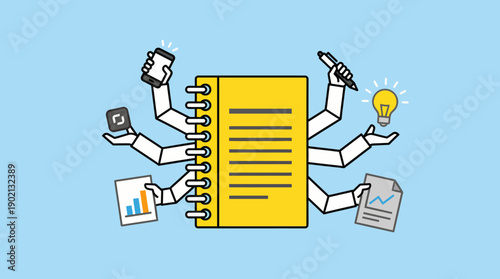 Collaborative decision-making with touch-enabled cards for edit, comment, and select actions in a team brainstorming scene