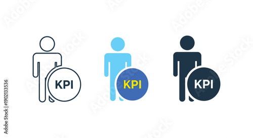 Team members discussing key performance indicators for business success and strategy development together