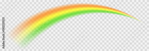 Vector rainbow for St. Patrick’s Day. Rainbow PNG. Rainbow with orange, yellow, and green colors.