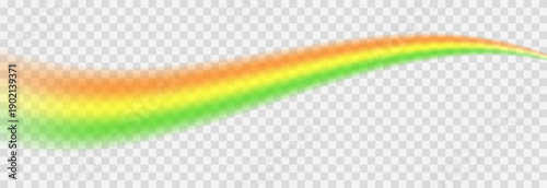 Vector rainbow for St. Patrick’s Day. Rainbow PNG. Rainbow with orange, yellow, and green colors.